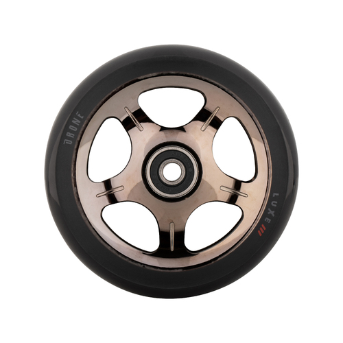 Drone LUXE 3 Dual-Core Feather-light Scooter Wheel 110mm - Smoked Chrome (single)