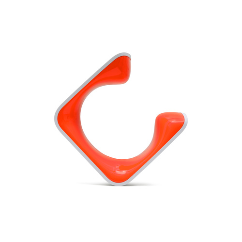 Hornit CLUG PLUS bike rack - White/Orange, 70-81mm tyres