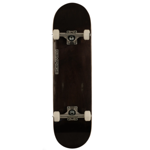 RAMPAGE Black Stain Complete Skateboard 100\% Canadian Maple